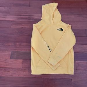 youth XL Northface hoodie (yellow)